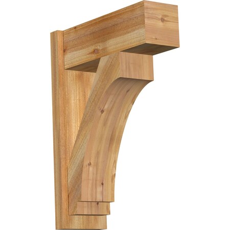 Ekena Millwork Imperial Block Rough Sawn Outlooker, Western Red Cedar, 8"W x 22"D x 30"H OUT08X22X30IMP05RWR